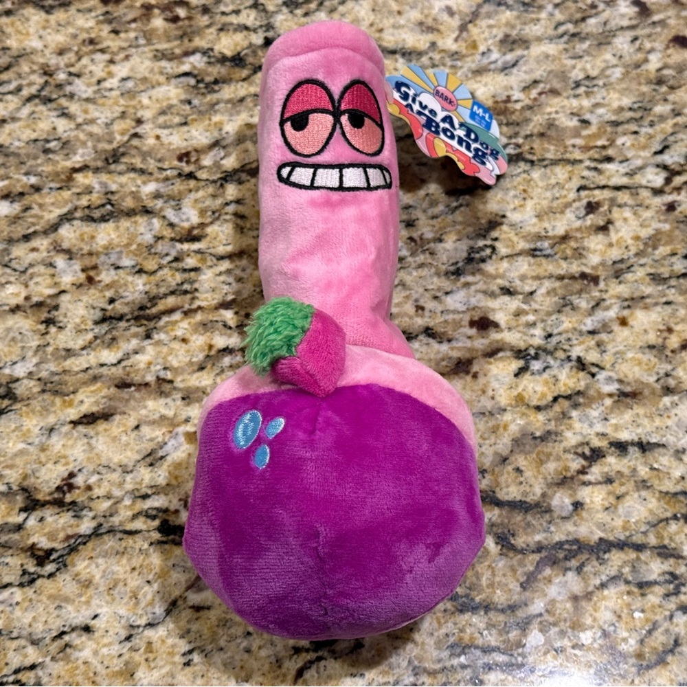 BARK BOX Give A Dog A Bong Dog Toy M-L